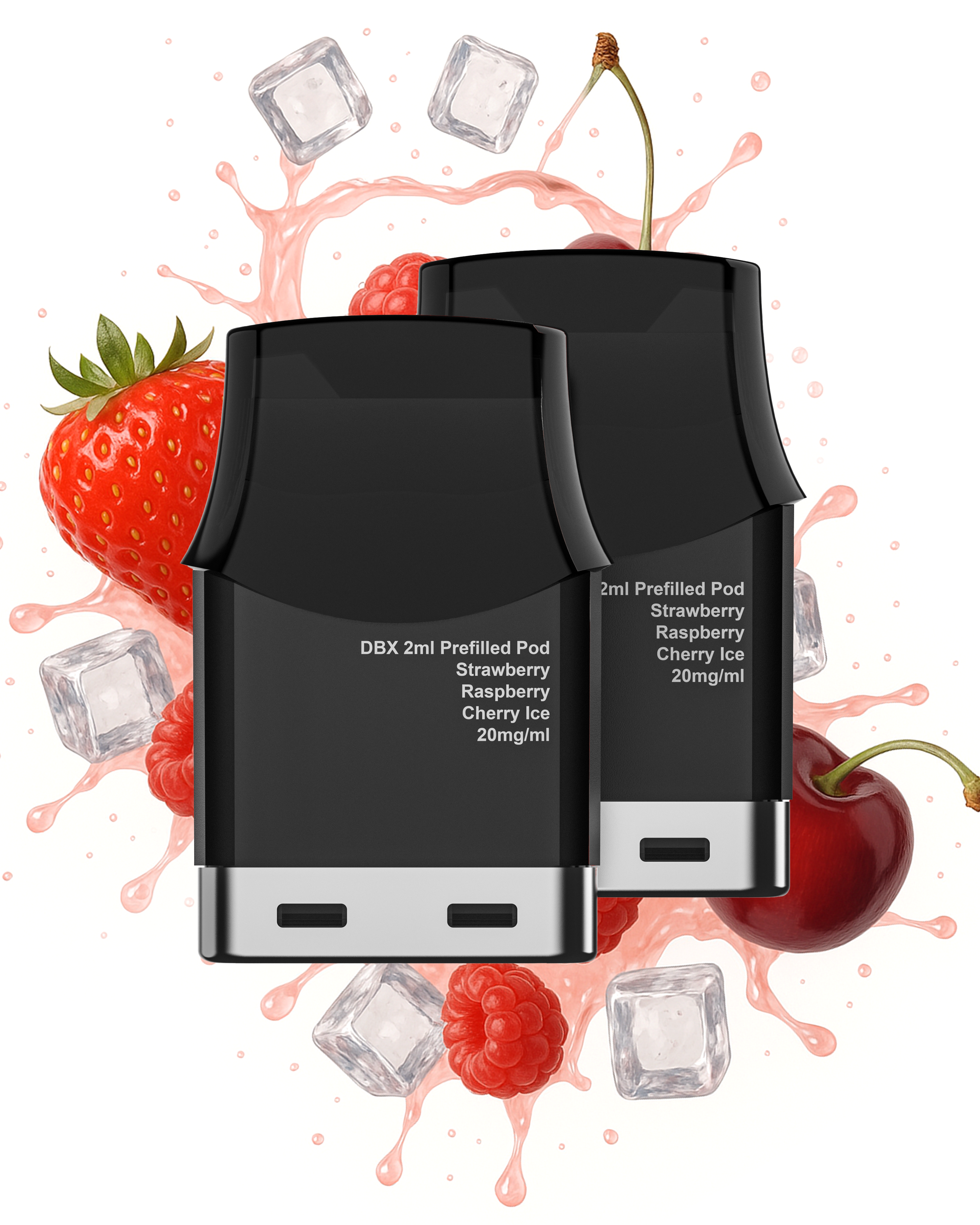 DBX Prefilled Pods Strawberry Raspberry Cherry Ice